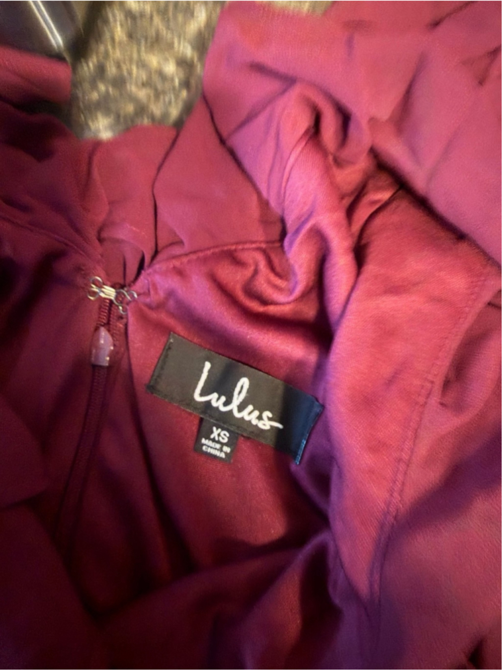 NWT Lulus Charming Event Burgundy Asymmetrical Ruffled Maxi Dress - Picture 8 of 10